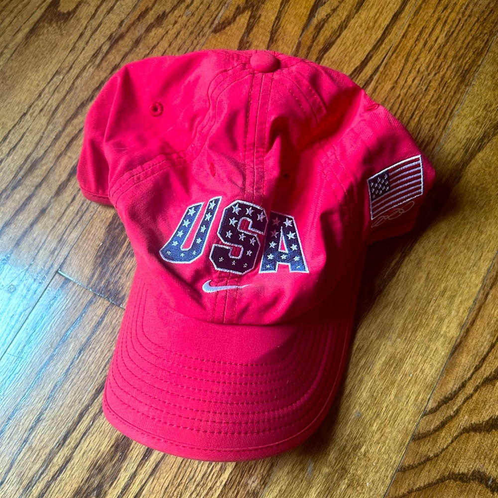 Red USA Nike DRI-FIT Cap